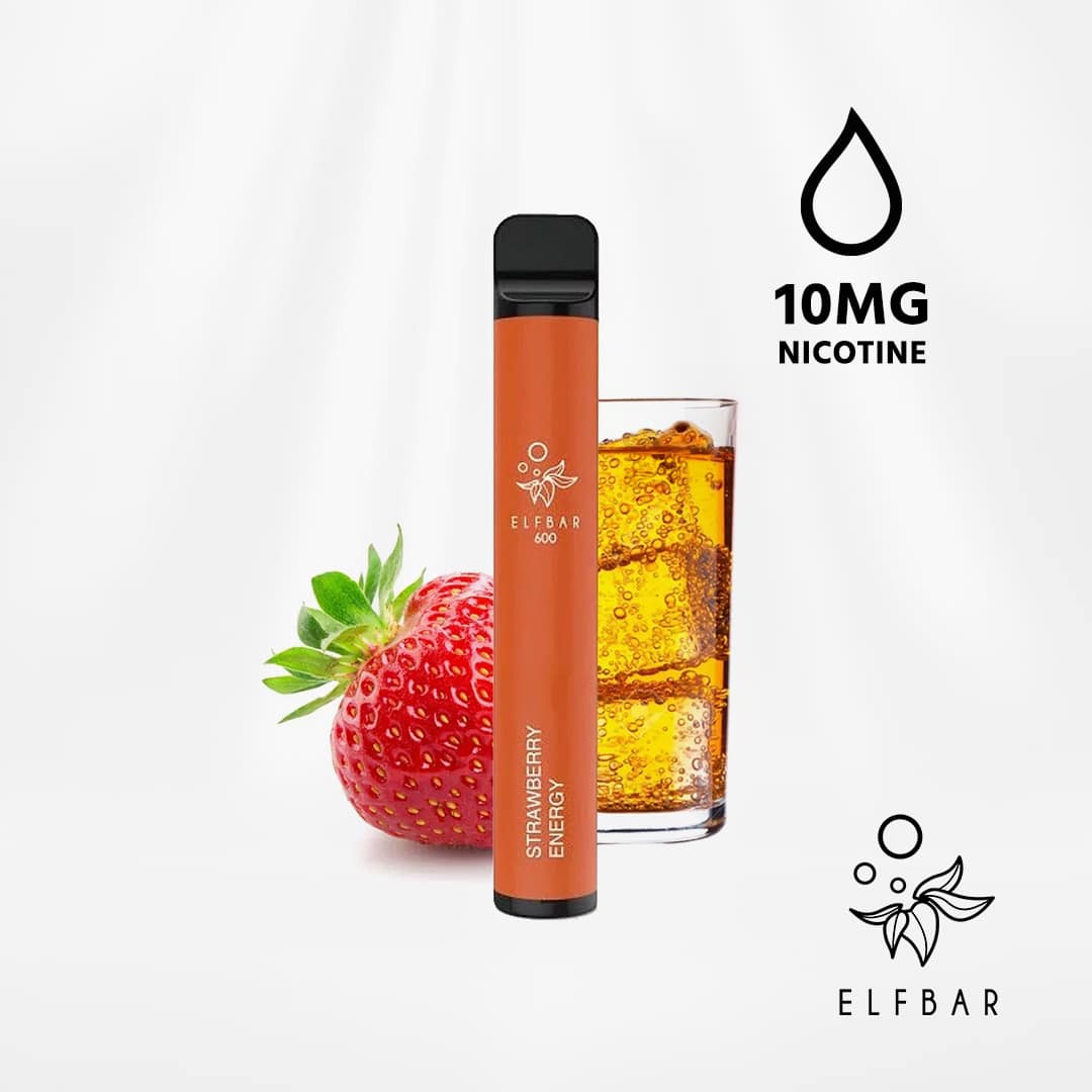 ELFBAR 600 Strawberry Energy | Einweg Vape / 10mg Nikotin