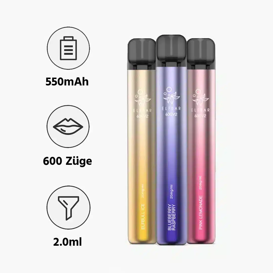 elfbar 600 v2 specifications