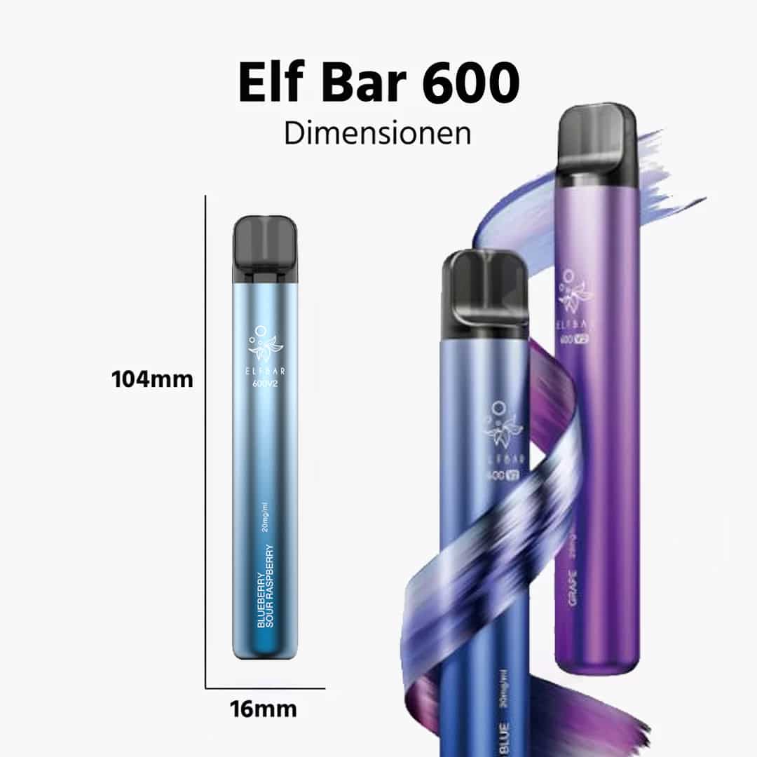 ELFBAR 600V2 Blue Sour Raspberry | Raspberries Disposable Vape