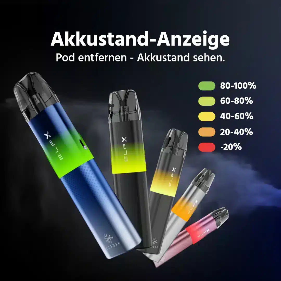 Indicateur de batterie LED Elfbar Elfx