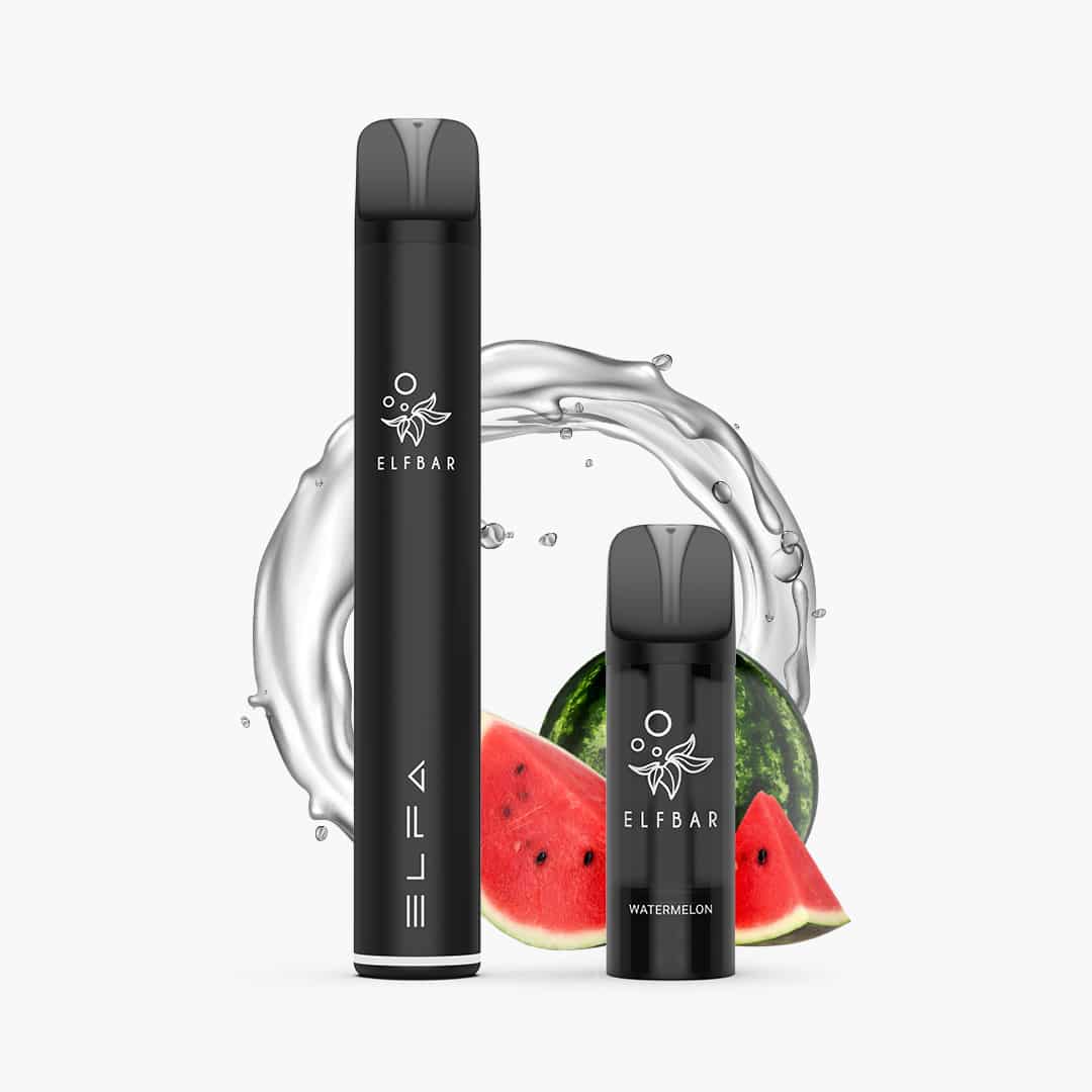 elfbar elfa pro starter kit 10mg black inkl 1 pod watermelon