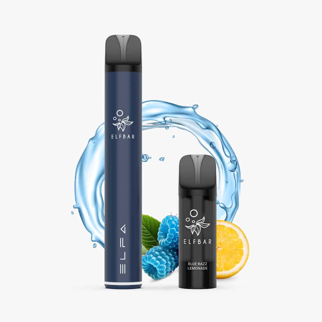 elfbar elfa pro starter kit nikotinfrei navy blue inkl 1 pod blue razz lemonade