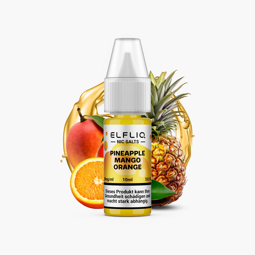 elf bar elfliq pineapple mango orange