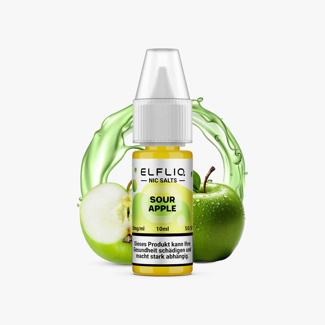 elf bar elfliq sour apple