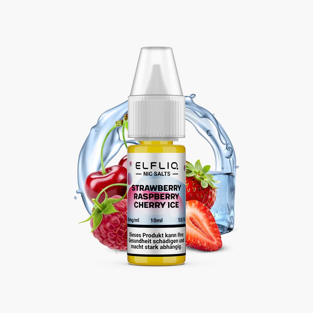 elf bar elfliq strawberry raspberry cherry ice