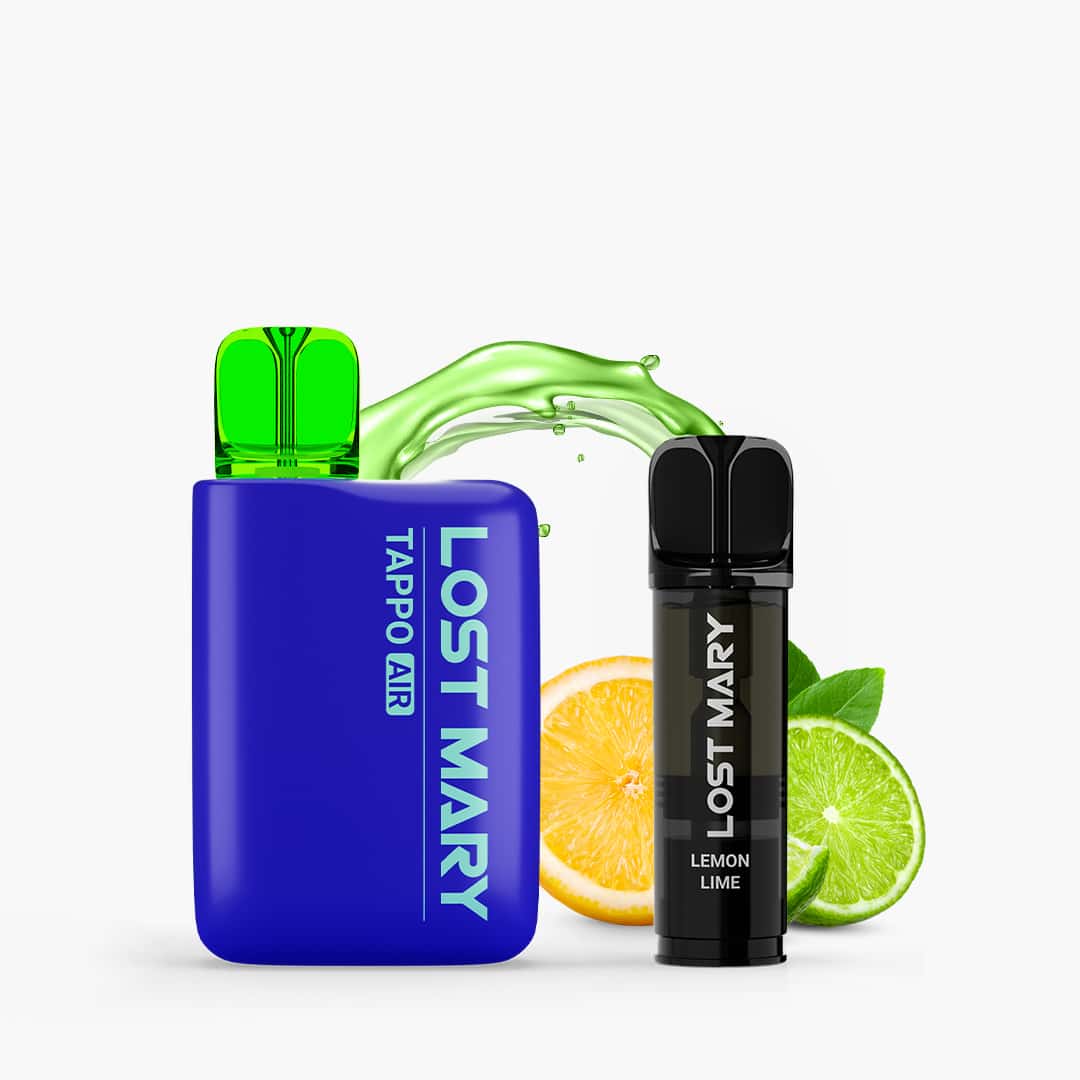 lost mary tappo air starter kit ocean blue inkl 1 pod lemon lime