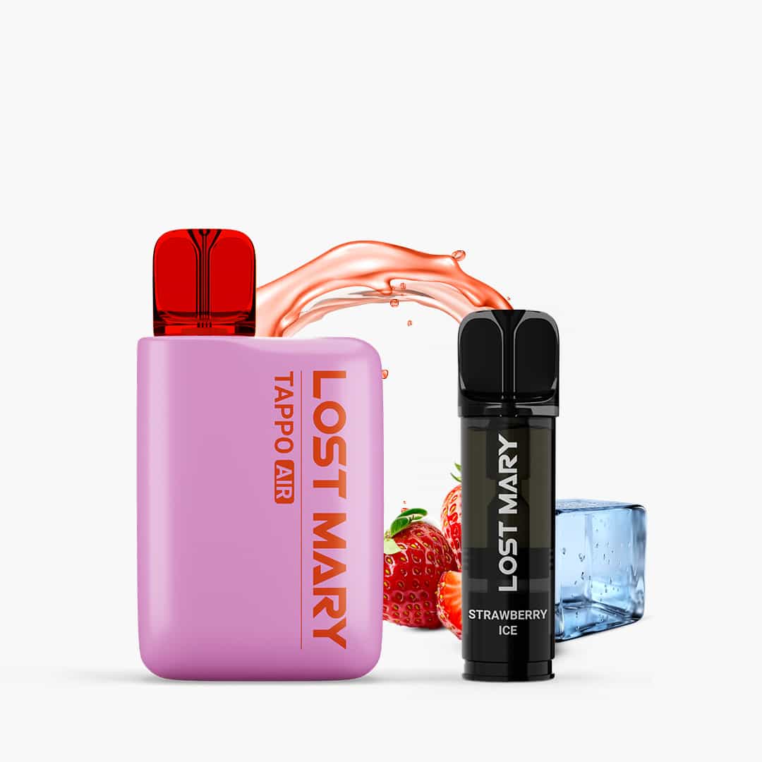 lost mary tappo air starter kit pink inkl 1 pod strawberry ice