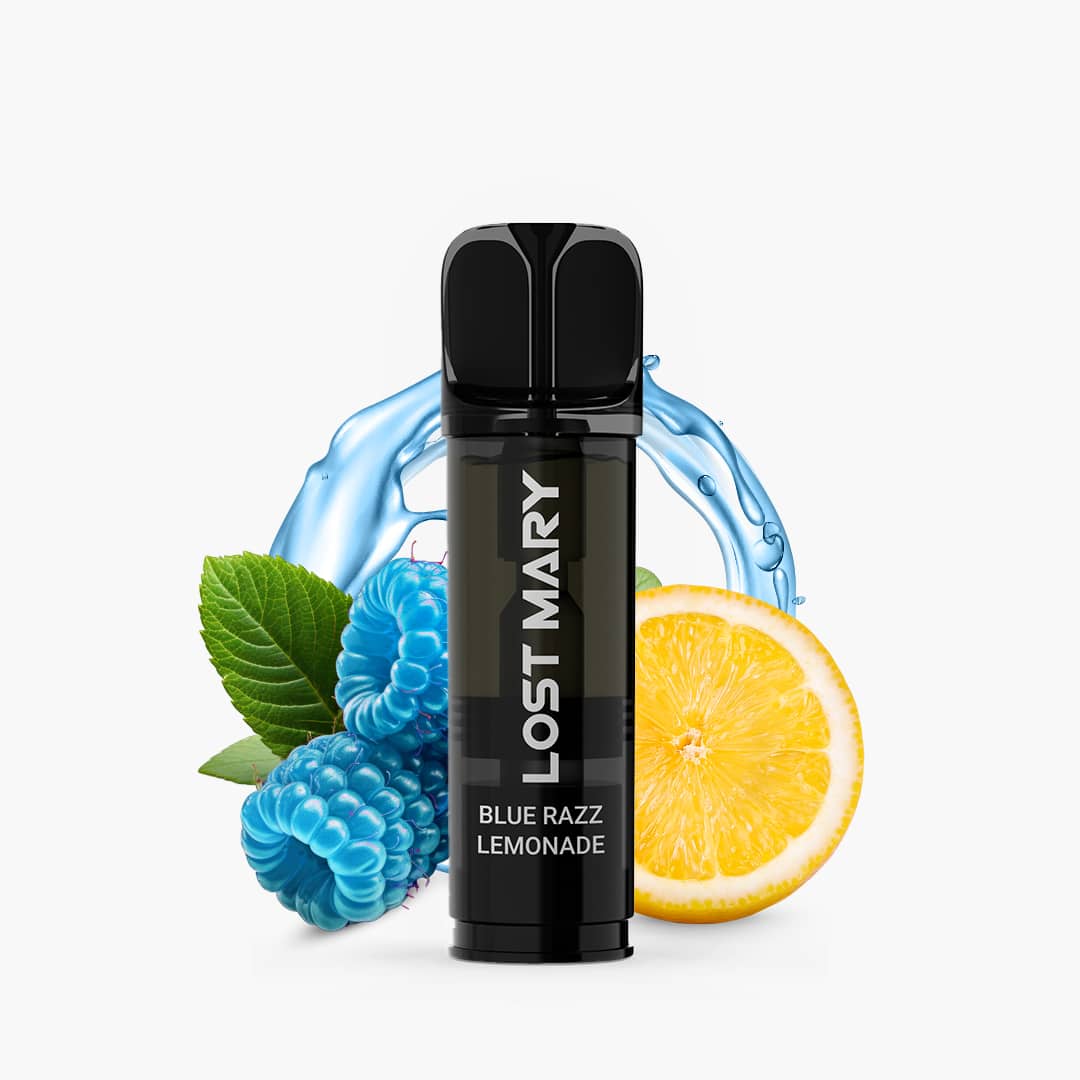 lost mary tappo pods blue razz lemonade 2 ex