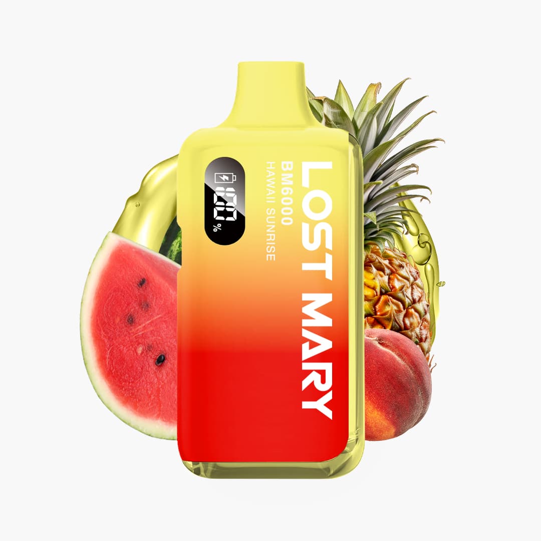 lost mary bm6000 hawaii sunrise vape kit bis 6000 zuege