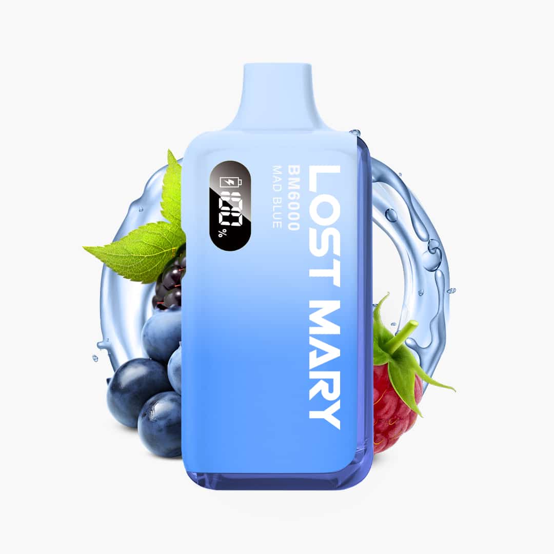 lost mary bm6000 mad blue vape kit bis 6000 zuege
