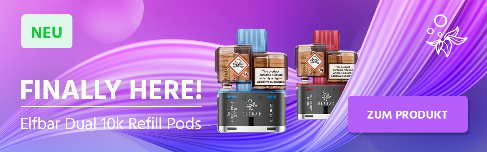 Neu Elfbar Dual 10k Pods