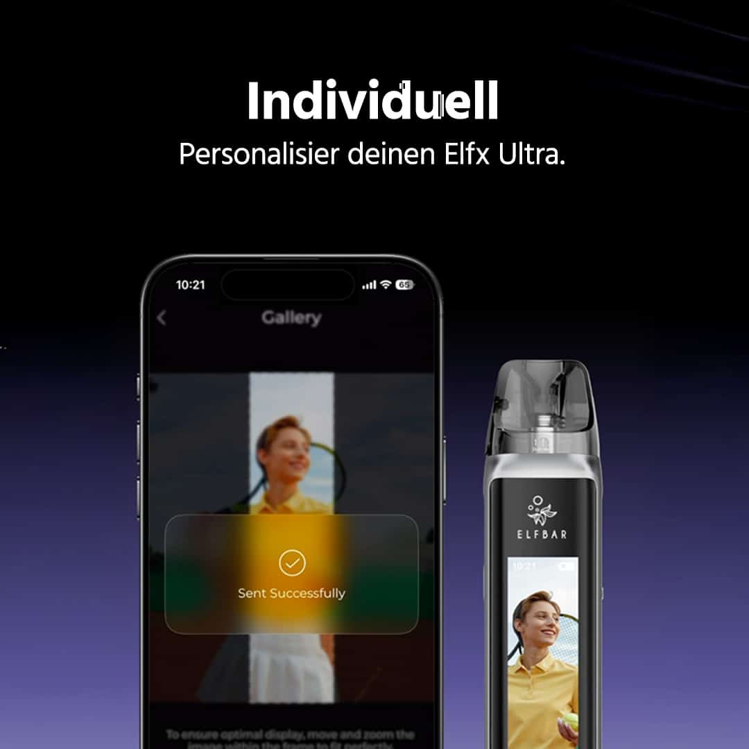 Elfbar elfx Ultra mit app anbindung erklaerungsbilder4
