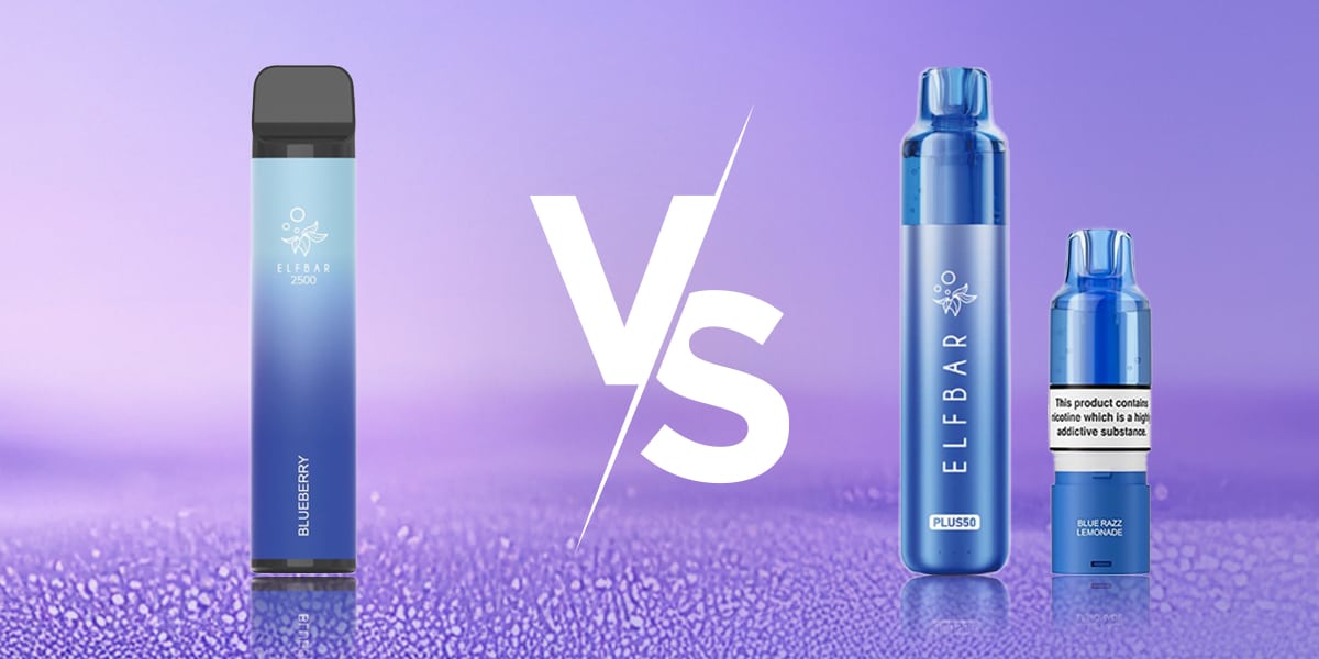 Vergleich Elfbar Plus50 versus Elfbar 2500