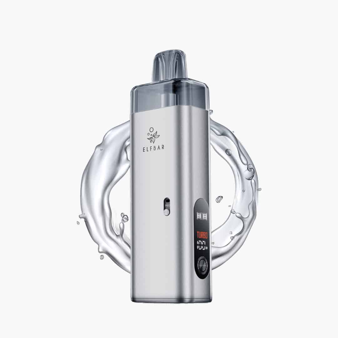 elfbar elfx mega silver pod system 2ml 10ml