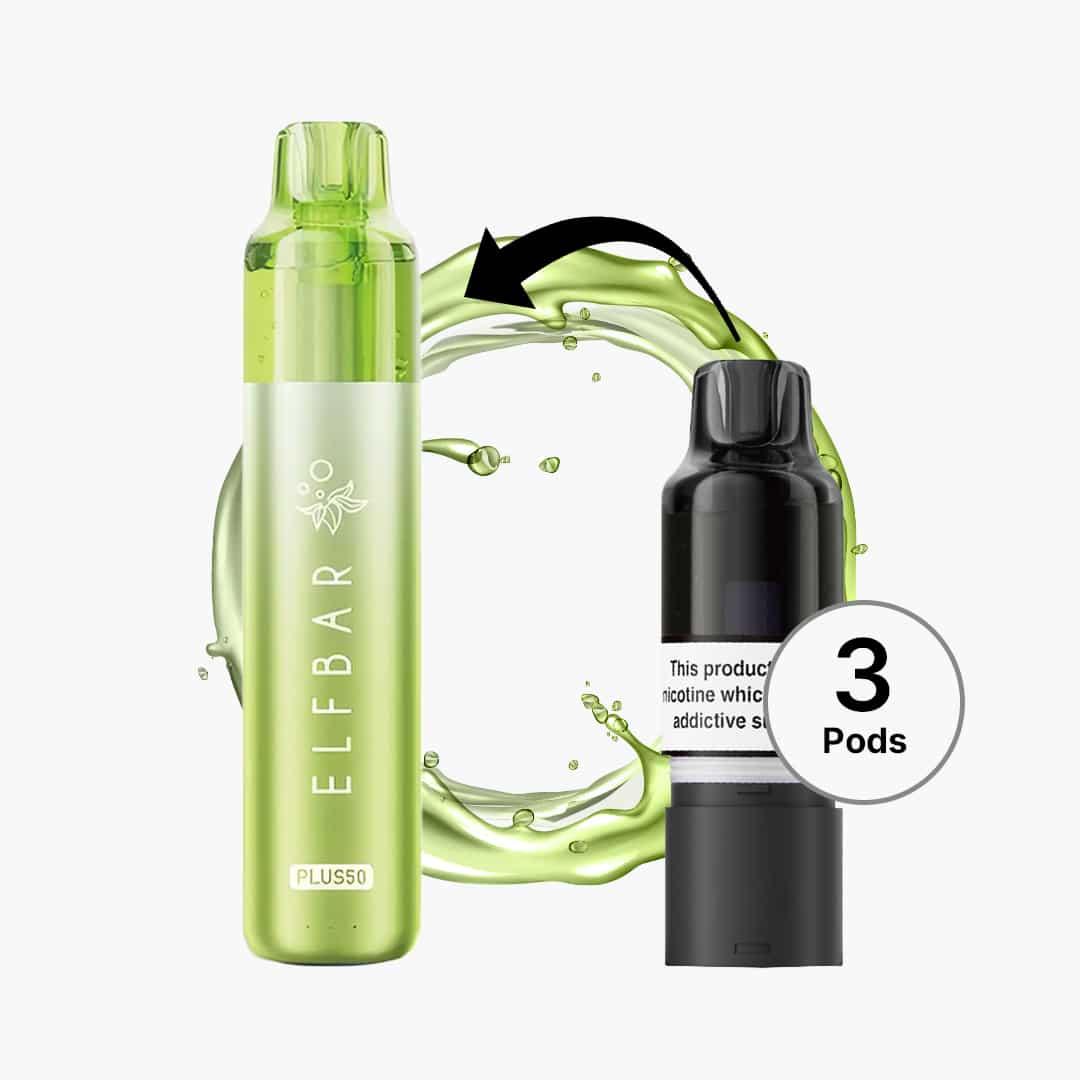 elfbar plus 50 mint edition hybrid vape kit