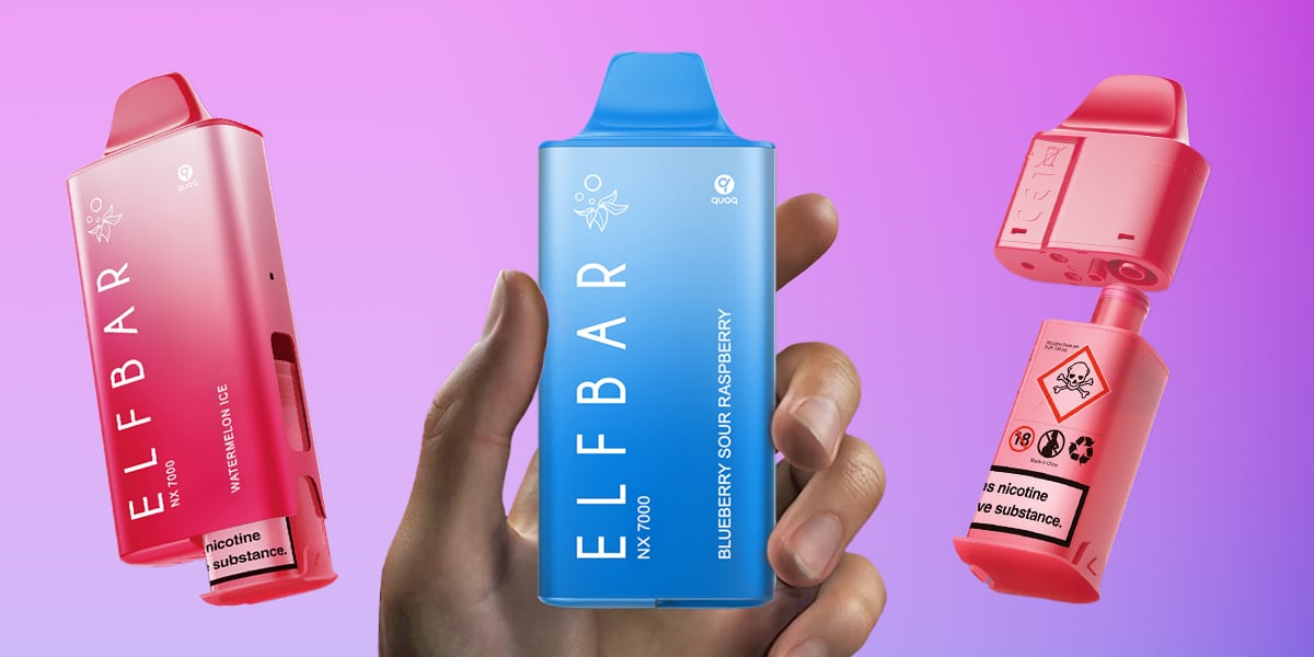 Bild Elfbar NX7000 Komponenten in der Übersicht