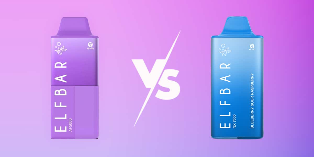 Vergleich Elfbar NX7000 versus Elfbar AF5000