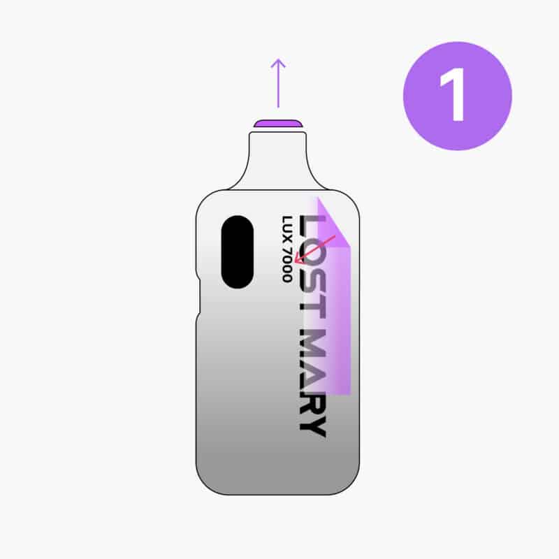 Lost Mary Lux7000 Anleitung Schritt1