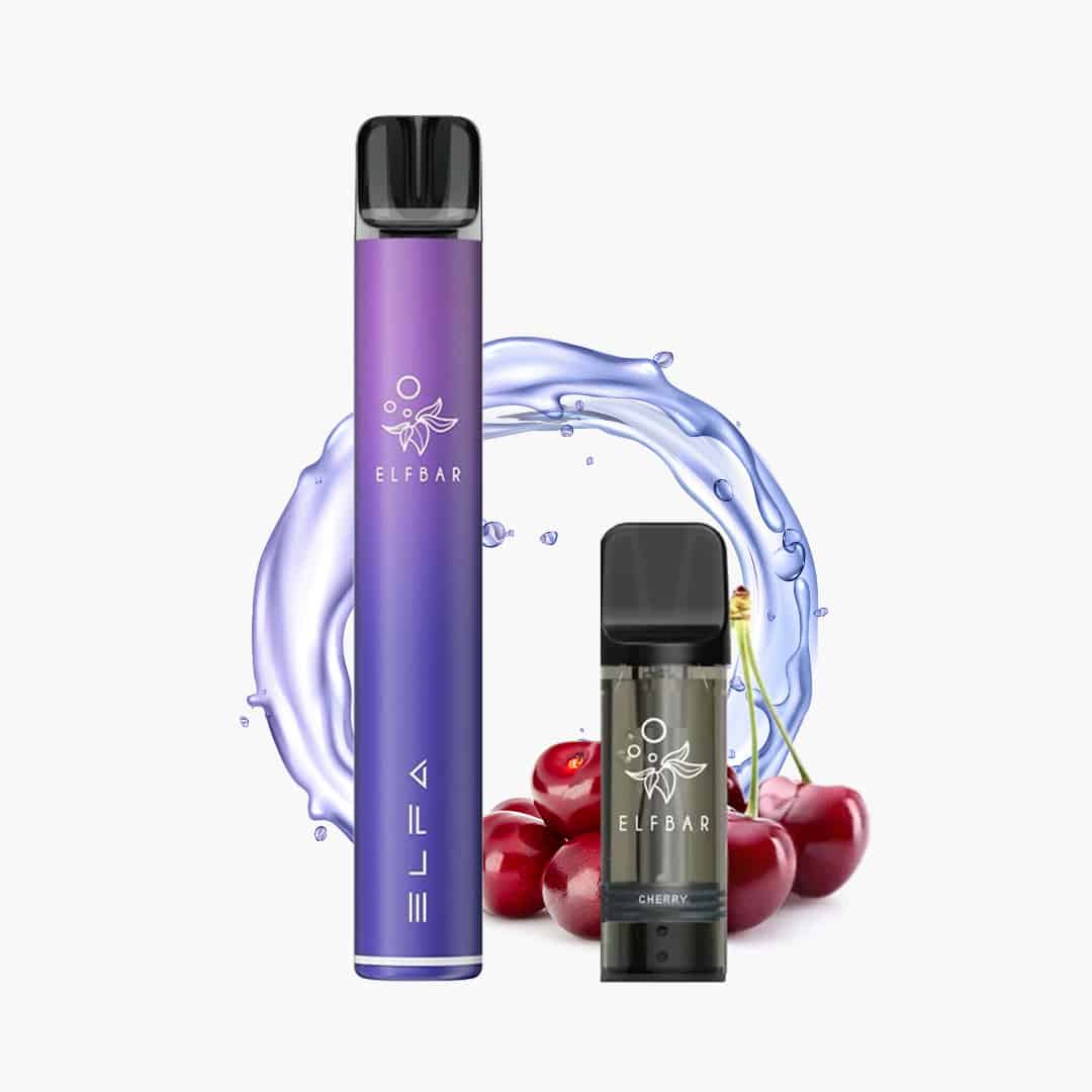 elfbar elfa pro starter kit 20mg twilight purple inkl 1 pod cherry