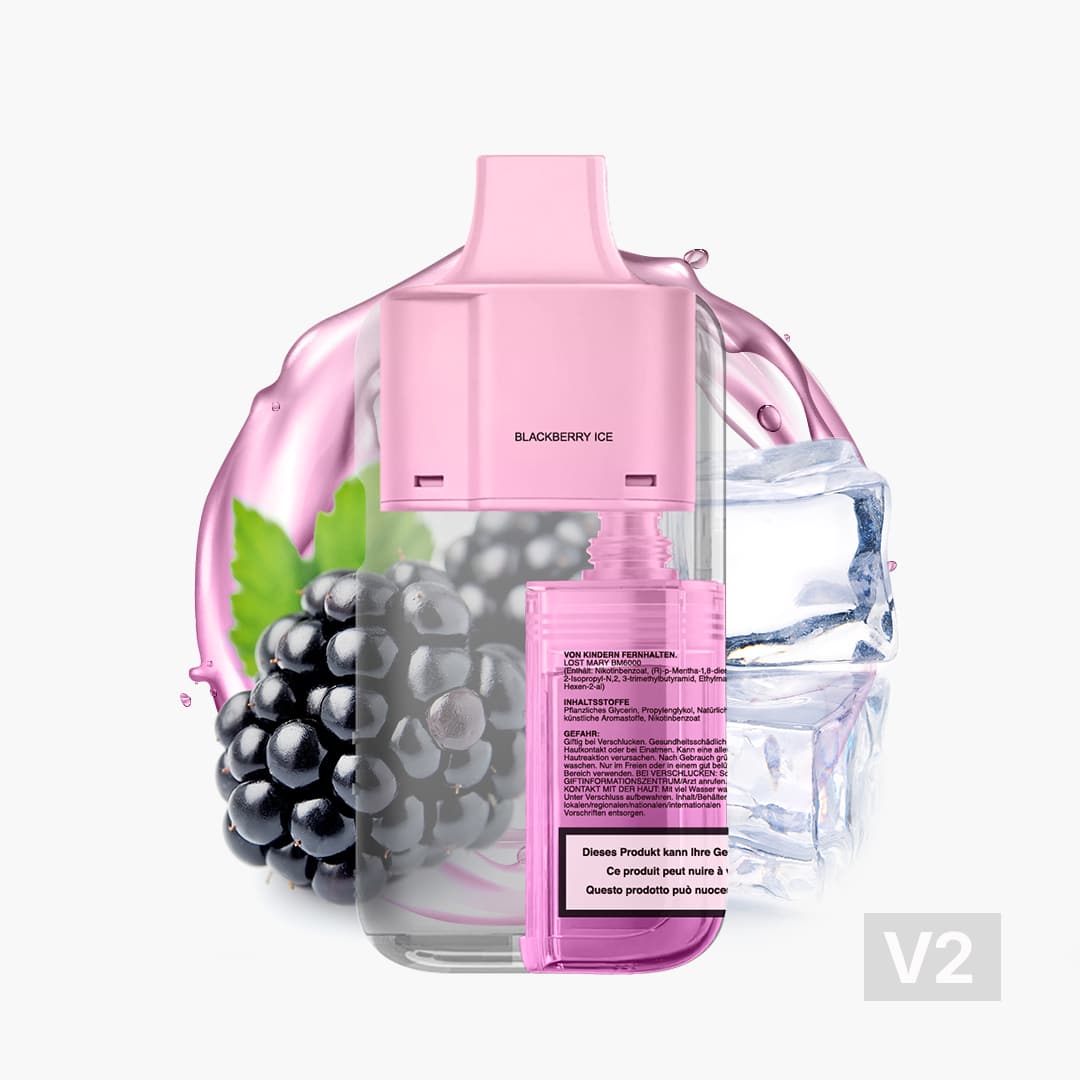 lost mary bm6000 v2 pod 20mg blackberry ice 1 ex