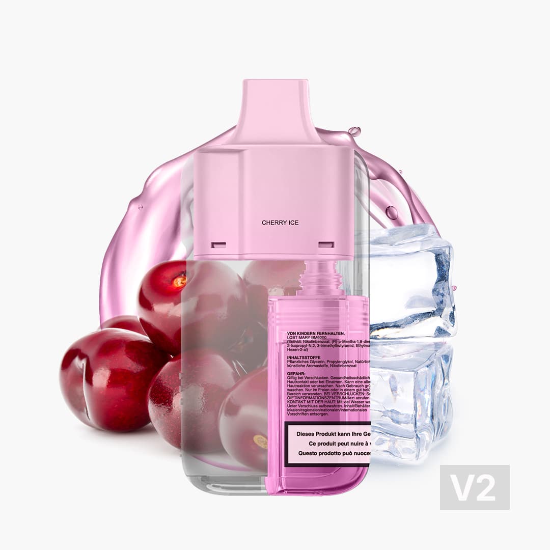 lost mary bm6000 v2 pod 20mg cherry ice 1 ex