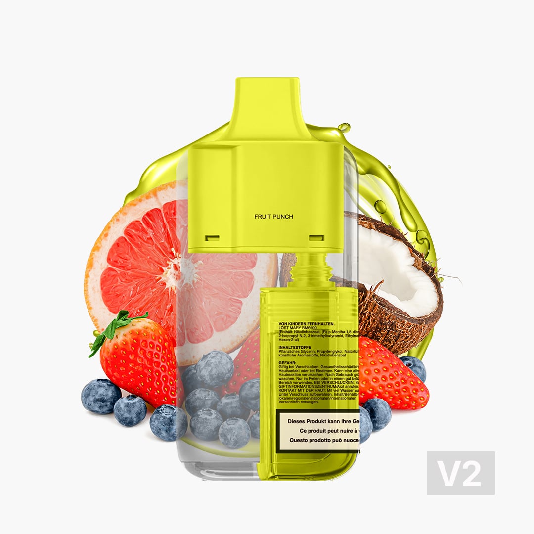 lost mary bm6000 v2 pod 20mg fruit punch 1 ex