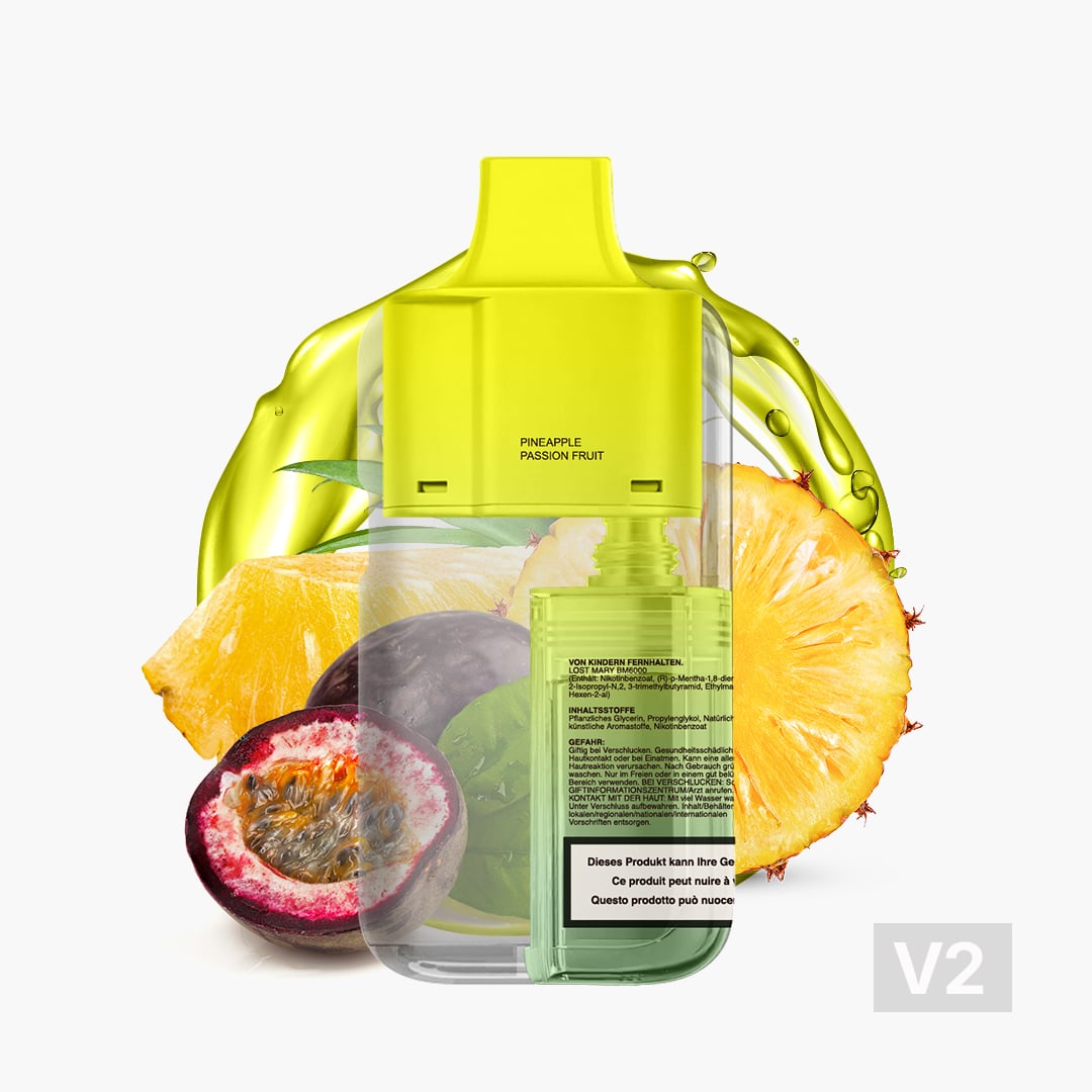 lost mary bm6000 v2 pod 20mg pineapple passion fruit 1 ex