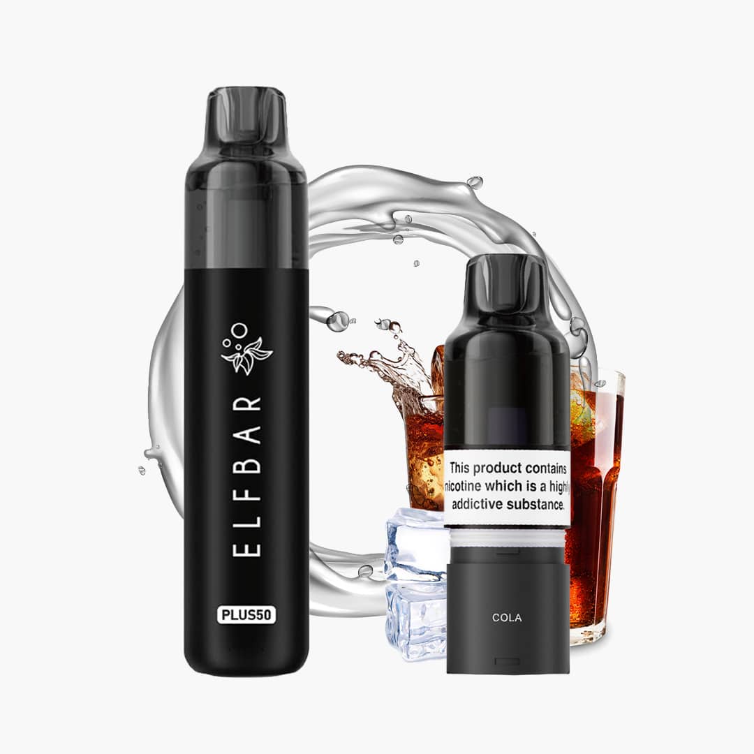 ELFBAR PLUS 12 Cola - Kit per sigaretta elettronica ibrida (10 ml / 20 mg)
