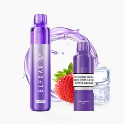 ELFBAR PLUS | Strawberry Ice | Hybrid Vape Kit