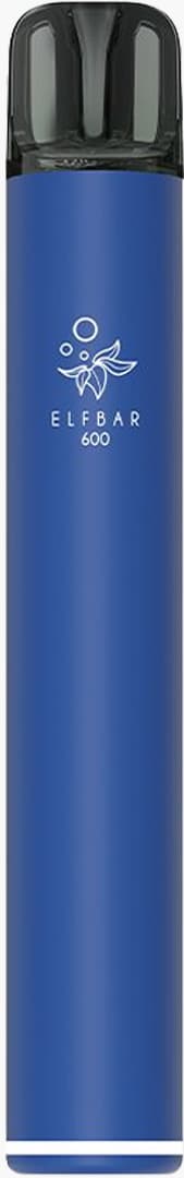 ELFBAR 600 Einweg-Vape in Blau mit ELFBAR-Logo, 20 mg Nikotin, Frontansicht