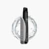 Elfbar Elfa Pod Vape in Schwarz und Silber mit Wassersplash-Hintergrund, 20 mg Nikotin