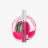 OXVA Vape Watermelon 20 mg mit pinkem Liquid-Design vor Wassermelone und pinkem Splash auf weißem Hintergrund